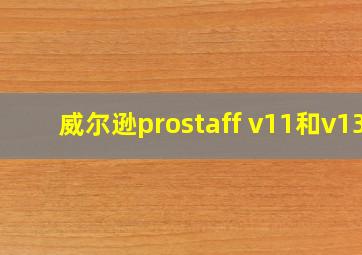 威尔逊prostaff v11和v13